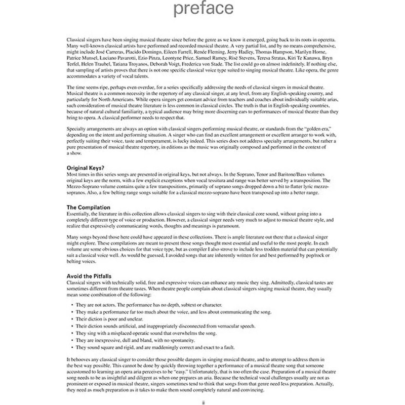 Musical Theatre for Classical Singers