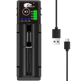 18650 Battery Charger,21700 Battery Charger for 3.7V Li-ion Rechargeable Battery 18650 26650 21700 18500 18350 14500, Ni-MH Ni-Cd AA AAA Batteries