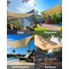 Vensovo 10ft x 13ft Sun Shade Sail Rectangle - 160GSM