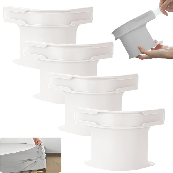 Bed Sheet Fixing Clips, Lock Sheet Holders, 4 Pieces Bed