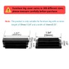 sourcingmap 21pcs 15 x 40mm Plastic Rectangle Ribbed Tube Inserts
