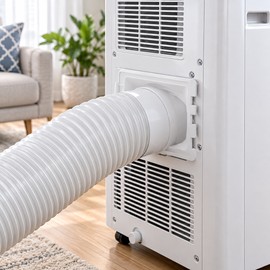 Portable Air Conditioner Exhaust Duct Adapter, ABS Vent Hose Connector for Mobile AC Exhaust Pipe