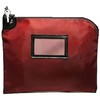 BankSupplies Laminated Nylon Locking Deposit Bag | Burgundy | 2