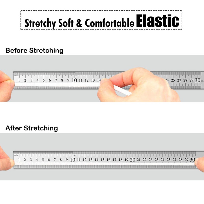 WedDecor Flat Mask Elastic Cord, Elastic String Stretchy Strap Cord
