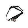 Partuto 2pcs Black Silver Tone Pedal Toe Clip Belt Foot