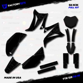 Factory EFX Blackout Slick Racing Graphics Kit fits 08-24 YAMAHA TTR125 TTR 125 decal