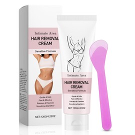 Hair Removal Cream with Scraper - Intimate Hair Removal Cream - Gentle & Effective