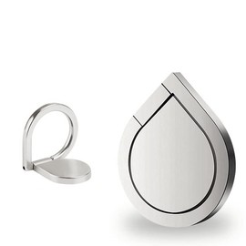 Smart Phone Ring, Thin, Magnet, Water Drop Shape, Stand Function, One Hand Operation, 360 Rotation, Strong Adhesion, Metal, Compatible with Car Holder, Compatible with Tablets, Smartphones, iPhones,