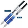 Monteverde Monza 3 Set Crystal Clear Fountain Pen - Blue