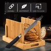 Bamboo Bread Slicer with High-Grade Stainless Steel Knife – Adjustable