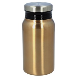 Maebata 51620 Luxe Water Bottle, Brown, 13.5 fl oz (400 ml), Vacuum Insulated, Double Wall Construction, Thermoplastic Bottle