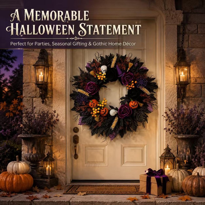 Halloween Wreath for Front Door