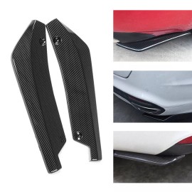 Unbranded Carbon Fiber Rear Bumper Lip Diffuser splitter Canard Protector CAR Accessories