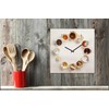 Wall Clock 30 x 30 cm Aluminium Dibond Kitchen Clock
