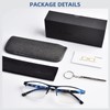 FONHCOO Reading Glasses for Women Men, Blue Light Blocking Reading