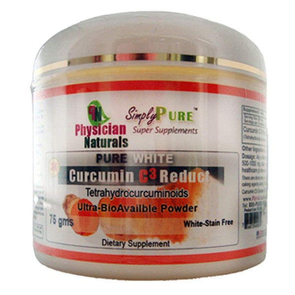 Pure White Curcumin C3 Reduct Powder 3X Absorption and 180X More Concentrated Than Turmeric Powder 75 GMS