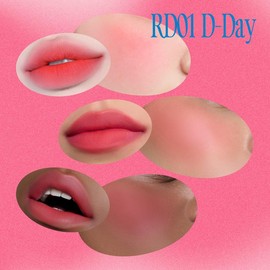 fwee [Keyring Set] fwee Lip&Cheek Blurry Pudding Pot with Keyring (Random Color) | Blurred Matte Lips | Pudding Texture, Airbrushed Finish | 30 Colors - Color: D-Day