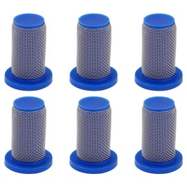 8079-PP-50 Sprayer Tip Strainer, 50 Mesh Stainless Steel Spray Nozzle Screen Filter for TeeJet Spray Tips, Agricultural Sprayer Tip Filter Replacement - 6 Pack