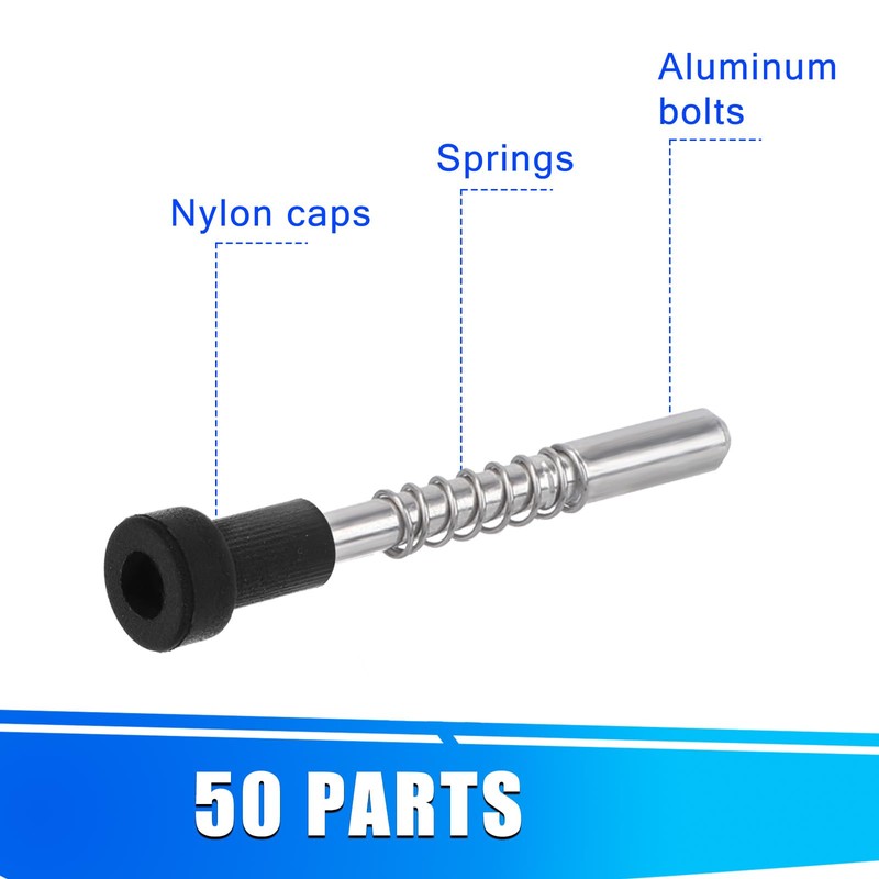 50pcs Window Screen Plunger Pins, 5/32" x 1-1/2" Aluminum Alloy