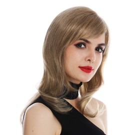 WIG ME UP - DW2283-HS-MT-BH16 Women's Wig Part Monofilament Parting Shoulder Length Straight Dark Blonde Blonde Highlighted