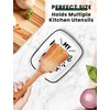 Levaukiem Funny My Kitchen My Rules Spoon Rest, Ceramic Spoon