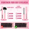 Glowing Win Cluster Lashes Kit with Lash Glue&Remover 544pcs Individual
