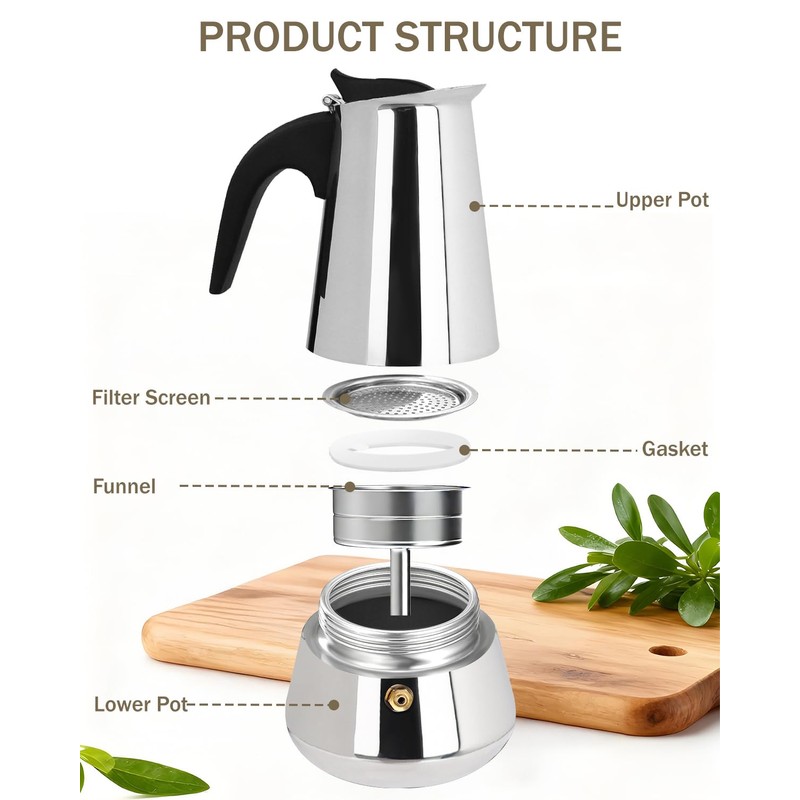Express Food-Grade Stainless Steel Coffee Maker 12 Cup