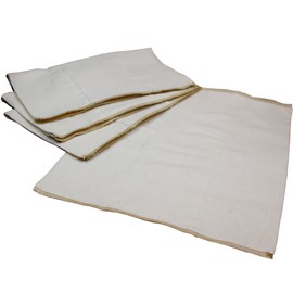 OsoCozy Better Fit Unbleached Prefold Cloth Diapers -100% Cotton, Gauze Weave, Sized for Tri Folding - Diaper Service Quality (DSQ). Size 3 - (Toddler 4x8x4 Fits 25-45 lb.) - 1 Dozen