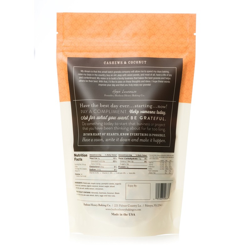 Hudson Henry Granola, Variety Pack (Pecan, Cashew, Pistachio granolas) -