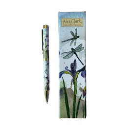 Alex Clark Dragonflies Ball Point Pen - Stationery writing gifts - black ink - ideal for office and school - in gift box - animals and florals - dragonfly