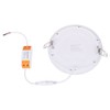 BRILLIHOOD 12W 6-inch Ultra-Thin Round LED Recessed Ceiling Panel Down
