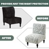 Buenanir Armless Accent Chair Cover Stretch Jacquard Accent Chair Slipcover
