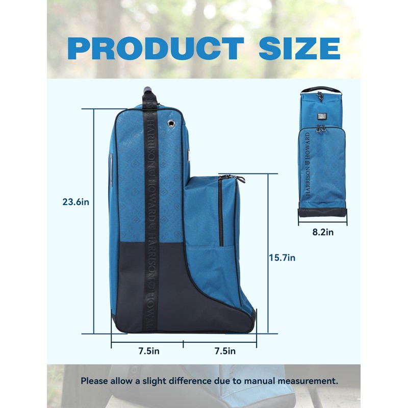 Harrison Howard Tall Boot Bag Equestrian Boot Travel Bag for