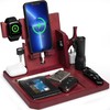 OneTigris Wood Phone Docking Station, Gifts for Men Nightstand Organizer