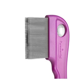 Puressentiel Läusekamm, entfernt Läuse und Nissen effektiv und einfach – integrierte Lupe – Edelstahl