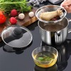 Stainless Steel Fat Separator 4 Cup/1000ML Gravy Grease Separator with