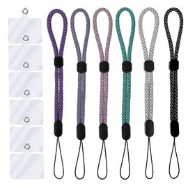 Amaxiu 6 x hand wrist strap lanyards, adjustabe phone short wrist lanyards, Style E