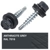 SKIR'CO (Pack of 50) Roofing Bolts, Hex Head 4.8 x