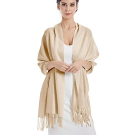 DiaryLook Camel Gold Pashmina Shawls and Wraps for Women Scarf Winter Warm Soft Scarves for Women UK Wedding Bridesmaids Gifts