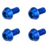 DRC D58-52-112 Tapered Bolt, Aluminum, Blue, M6 x 0.5 inches