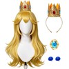 Blonde Princess Wig Set with Tiara, Brooch, Earrings and Wig
