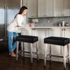 Levoberg Bar Stool Cover Rectangle Waterproof PU Counter Height Barstool