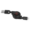 Cellet Retractable Micro USB to USB A Cable Data Sync