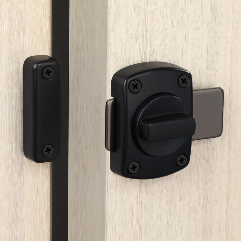 Alise Gate Latch,Slide Bolt Latches Lock,Safety Double Sided Gate Hardware,MS110U-B