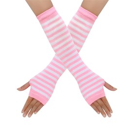 TOMETO STAR Pastel Goth Arm Warmers Women Fingerless Cute Y2k Harajuku Festival