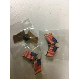 AMERICAN FLAG LAPEL PIN SMALL double size 3 pack