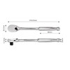 PWT SRH38SH8 Ratchet Handle Socket Wrench Insertion Angle 9.5mm 3/8"