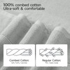 ecolook Bath Towels Set of 4,100% Cotton,27 x 55 Inches,Quick-Drying
