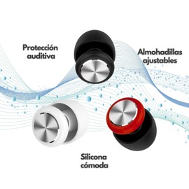 Tapones para oídos, Tapones de oídos para dormir, Audífonos para dormir, Canceladores de ruido, Protectores auditivos, Inhibidor de ruido, Earplugs for sleeping. (Negro, talla única)