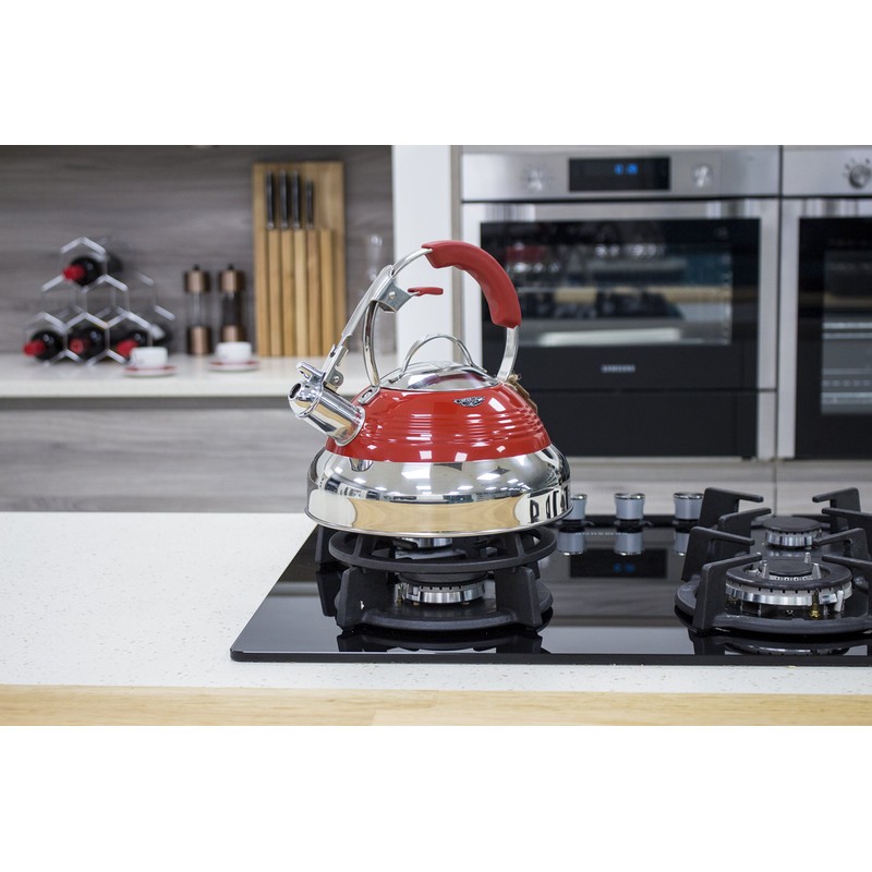 Imperial 1908 Limited Edition Ribbon Red Whistling Kettle, 2L